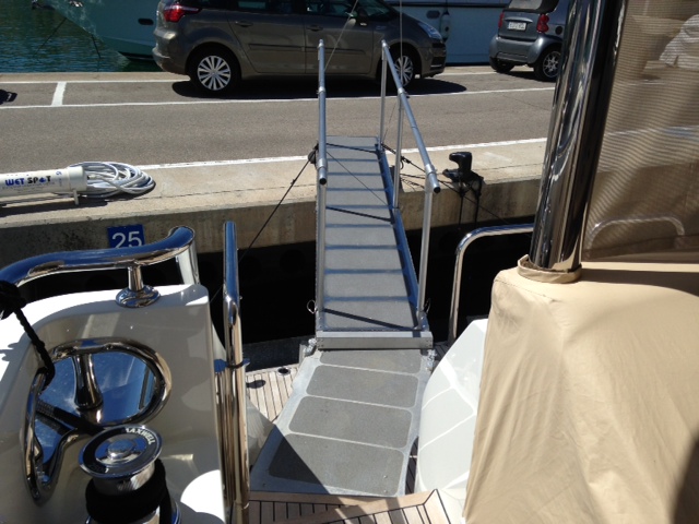 Prestige 60 with a custom ramp and landing walkway